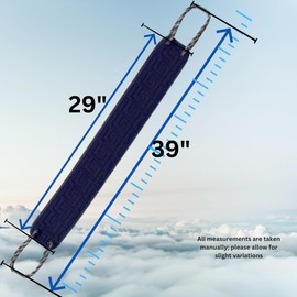 39-inch Dual-Sided Back Scrubber, Textured Fabric, Split Handle, Long Handle Exfoliating, Back Scrubber Towel.