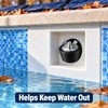 4 Pack 45mm Rubber Pool Winterizing Expansion Plugs with Stainless