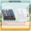 POMNUG 12 x Train Invitation Cards Children's Birthday Retro Train