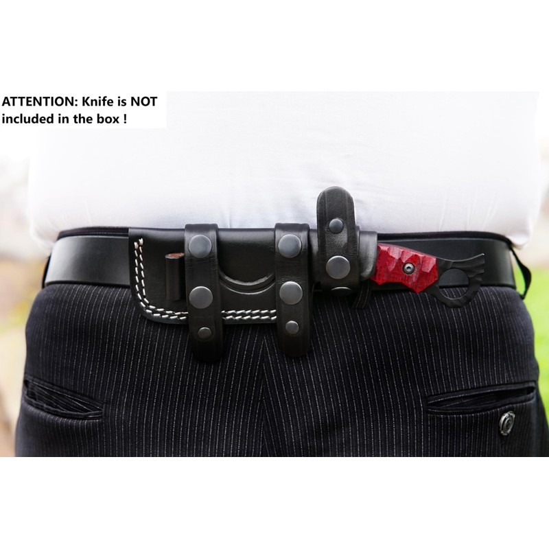 Ottoza Leather Knife Sheaths for Fixed Blade Knives, Small Knife