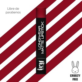 Labial Mate IVY de Larga Duracion - 15 Tonos disponibles | Ultra Mate, Sin Parabenos, Cruelty Free (RED VELVET)