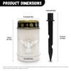 Uorisanigo Golden Cross and Peace Dove Solar Memorial Lights for