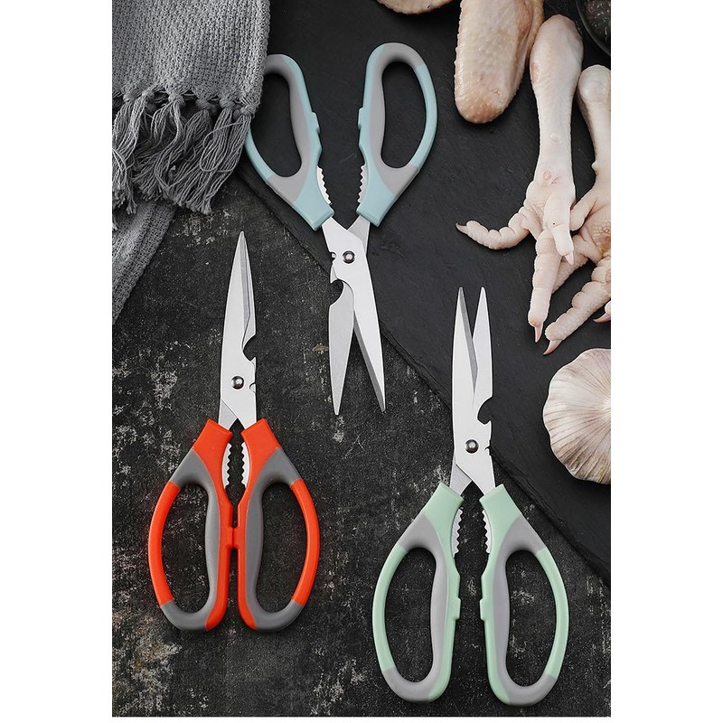 3Pcs Kitchen Scissors, Cooking Cutting Multifunctional Kitchen Shears Meat Chicken