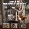 Gnodary Squirrel Feeders for Outside, Durable Squirrel House for Outdoor