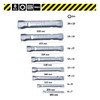 Double-sided tubular socket spanner set, long, suitable as a spark