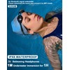 Waterproof Headphones for Swimming, lPX8 Swimming Headphones with 32GB MP3