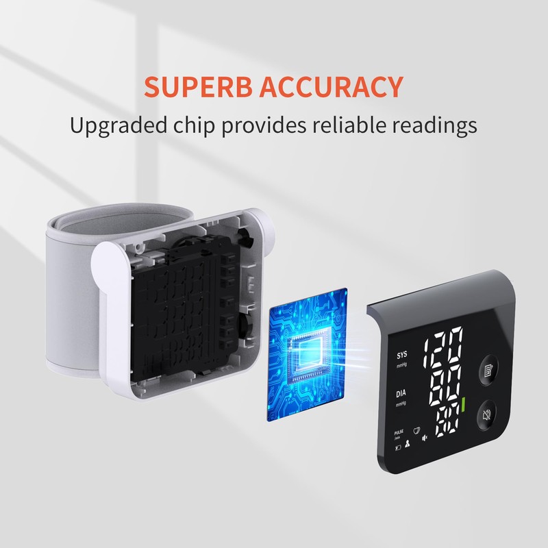 Oklar Blood Pressure Monitor Wrist Automatic Digital Blood Pressure Machine