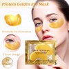 NHQZ 20 Paar Eye Pads, Augenpads,Augenmaske 24 Karat Gold,Augenpads Gegen
