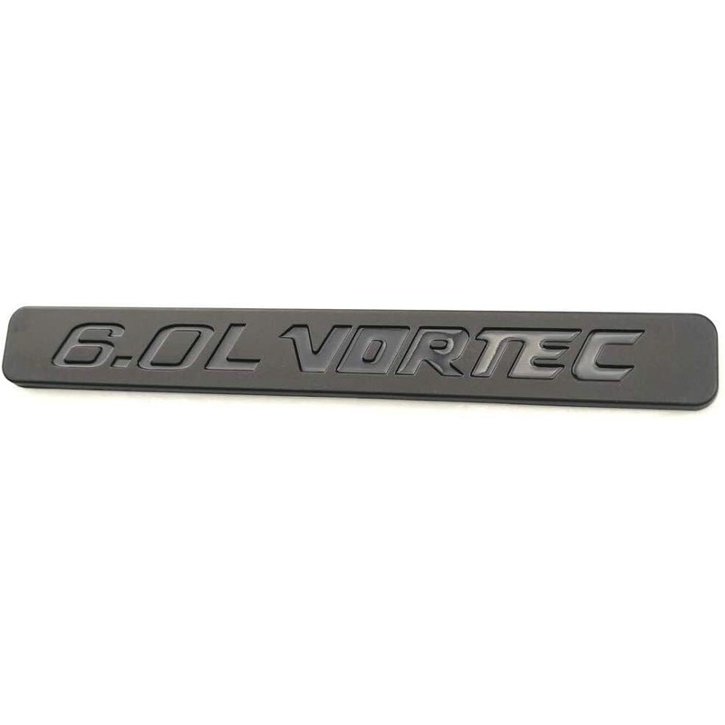 Aimoll 2pcs Chrome 6.0L VORTEC Badge 3D Emblems Replacement for