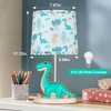 Small Green Dinosaur Table Lamp for Bedroom Nightstand Decor,Animal Nursery