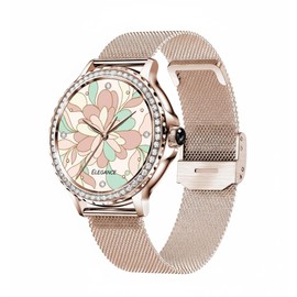 Pard Women Smart Watch, 1.3" HD Screen, Refined Design, with Sleep Detection, Heart Rate/Blood Pressure for iOS Android Devices, Rose Gold