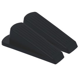 Double Pack Door Stops Made of Real Rubber - Door Wedge Non-Slip - For All Surfaces