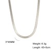 kkjoy 2/3/4/5 mm Flat Snake Chain Stainless Steel Snake Bone