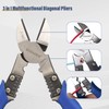 KAIHAOWIN 8.1 inches (205 mm) Nipper, Strong Nipper, Electrician Nipper,