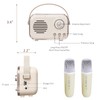Mini Karaoke Machine for Kids, Portable Bluetooth Speaker with 2