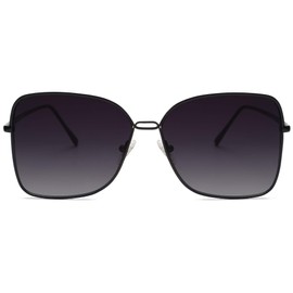 SOJOS SJ1082 Women's Large Square Oversized Rectangular Designer Style Sunglasses, gray