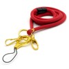 Dark Red Nylon Cord Lanyard Soft Comfortable with Safety Breakaway,