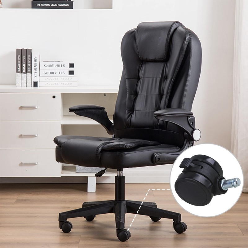 RDEXP Metal Black Office Chair Swivel Caster 50mm Dia Wheel
