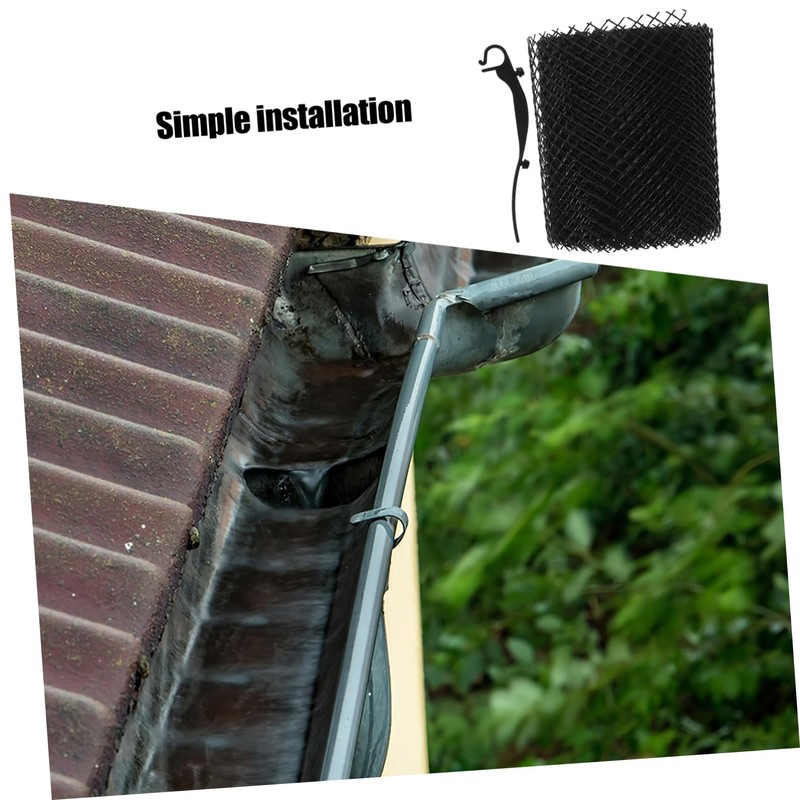 STOBAZA 1 roll Gutter Guard Mesh Debris Protection Netting with