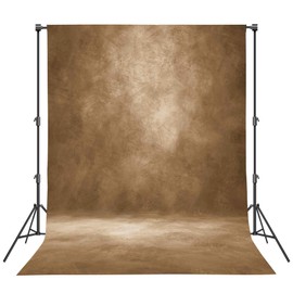 Haboke Abstract Professional Photography Backdrop for Portrait Photo Props Booth Background Photoshoot Studio with Ployester Fabric Roller Pocket on Top (8x10ft, Dark Brown)