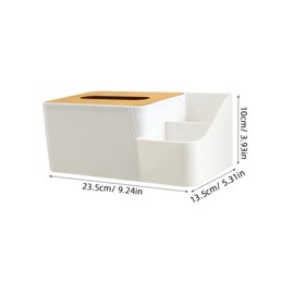 IWOWHERO 2Pcs Tissue Dispenser Sundries Organizer Elegant Napkin Holder for Living Room Home Decor Versatile Storage Box for Tissues Remote Control More