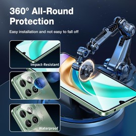 Coiwxmoi [2+2 Stück Panzer Schutz Glas für Honor X6B, 2 Kameraschutz, 2 9H Härte Schutzfolie, Anti-Kratzen Displayschutzfolie,Full Screen Kamera Schutzglasfür Honor X6B 6,56"