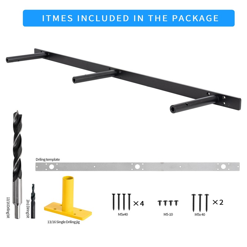 FIRMETAL Heavy Duty Floating Shelf Bracket 38 inch, Hidden Shelf
