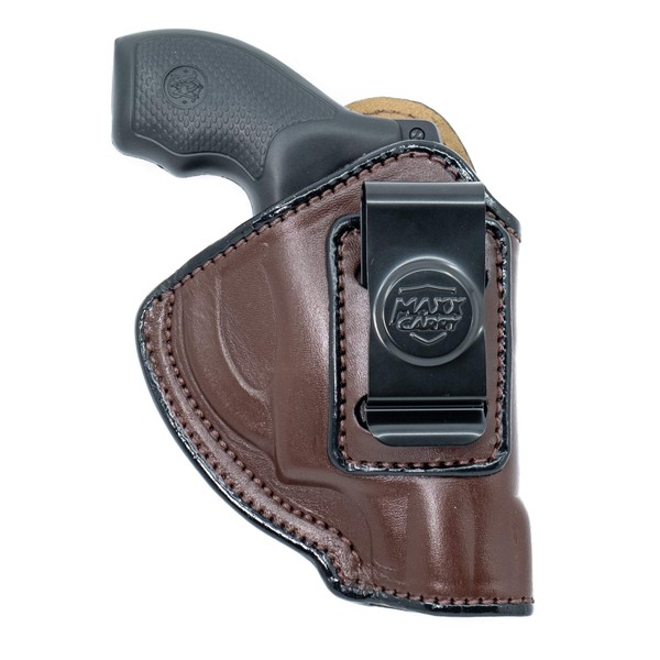 Maxx Carry Inside The Waistband Leather Holster Fits S&W J Frame 2" Barrel. IWB Holster