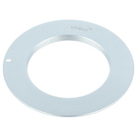 vhbw Adapter Ring Compatible with Nikon Z30, Z50, Z50 II, Z6 II, Z5 II, Z6 III, Z7, Z7 II, Z6, Z5 - Z Bayonet to Lenses with M42 Thread Silver
