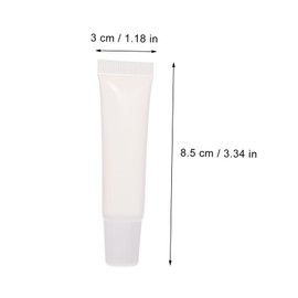 NOLITOY 10pcs Refillable Lip Gloss Tubes Transparent Lip Gloss Storage Containers for DIY Lipstick Portable Squeeze Bottles for Travel Daily Use