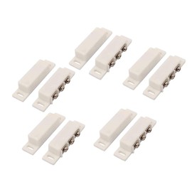 LYLGO 5 Count White Magnetic Door Switch, NO/NC, Wired, Screw-In, Remote Control, Ideal for Home & Company Windows/Doors, Alarm System Compatible