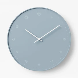 Lemnos Molecule Wall Clock Analog Blue Molecule NL17-02 BL Lemnos