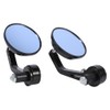 Round Motorbike Rear View Handle Bar End Rearview Side Mirrors