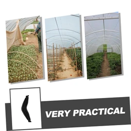 Levemolo 30 Pcs Plate Type Film Pad Spring Clamps Greenhouse Panel Clips Greenhouse Film Clip Greenhouse Accessories Greenhouse Pipe Greenhouse Plastic Sheeting Attachments Trellis Clips