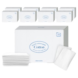 Urban Leaves Pure Banhasom Tissue-type Cotton Pads, 100 Pieces, 9 Pieces / 어반리브즈 순수함에반하솜 티슈형 화장솜, 100개입, 9개