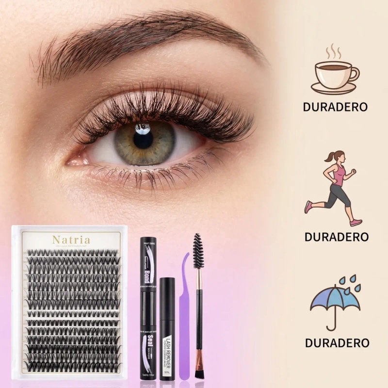 Kit De Extensiones De Pestañas Raíces Invisible Pestañas Kit