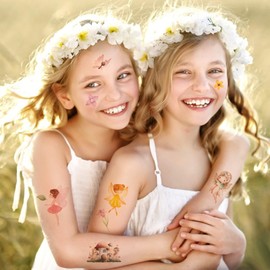 Fairy Temporary Tattoos for Kids, Fairy Party Favors, Birthday Party Decorations Supplies, Cute Gifts for Kids Adults Girls Classroom Prizes Rewards