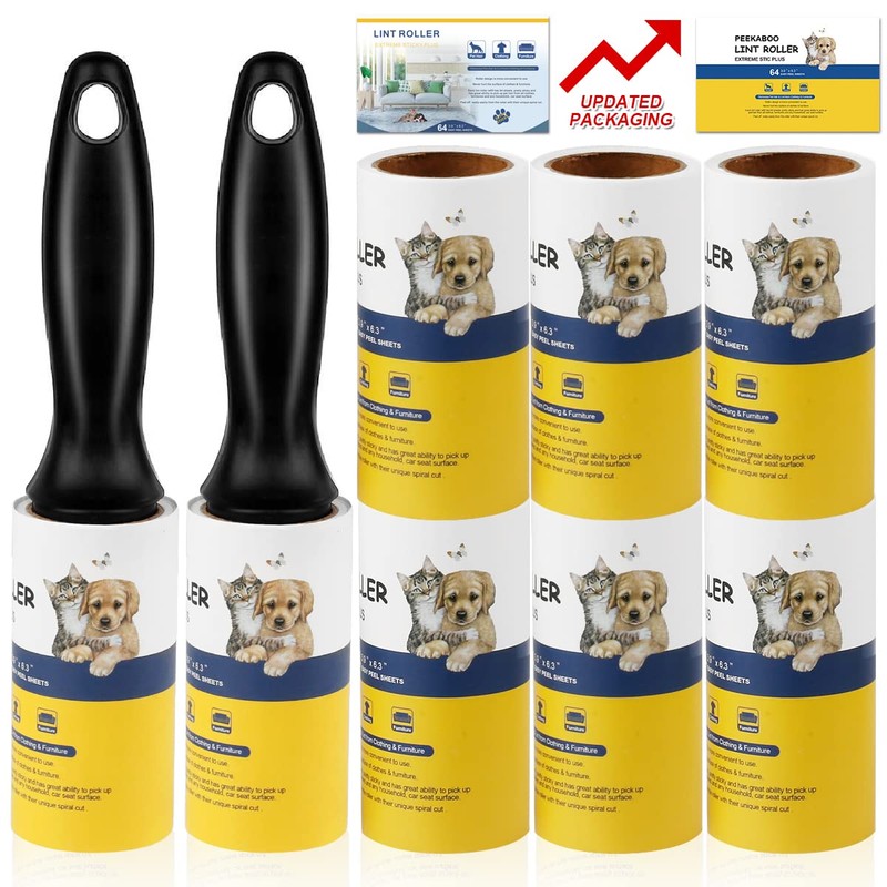 Lint Roller Pet Hair Remover - Sticky Lint Remover Rollers