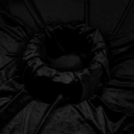 KKJIAF Black Stretch Velvet Fabric 60 Inch Wide, 5 Yard Soft Stretchy Fabric for Sewing Clothes, Apparel, Costume, Crafts - 90% Polyester 10% Spandex