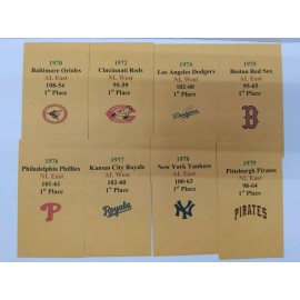 Strat-O-Matic  Strat-O-Matic Baseball  70's DIAMOND SET Series A & B Storage Envelopes