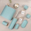 IMAVO Blue Bathroom Set,26Pcs Bathroom Accessories Set with Shower Curtain