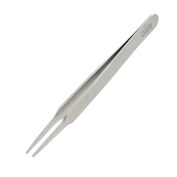 Rubis Stainless Steel Eyelash Tweezers with Straight Tips for Attaching