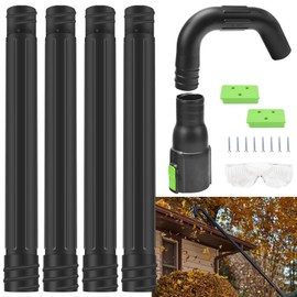 AMTHKNO AGC1000 Gutter Cleaning Attachment Kit/Leaf Blower Tools Mounting Bracket Kit for EGO 530CFM / 580CFM / 575CFM / 650CFM/ 615CFM/LBX6000 Leaf Blowers/Overall Length 8.3 feet - Black