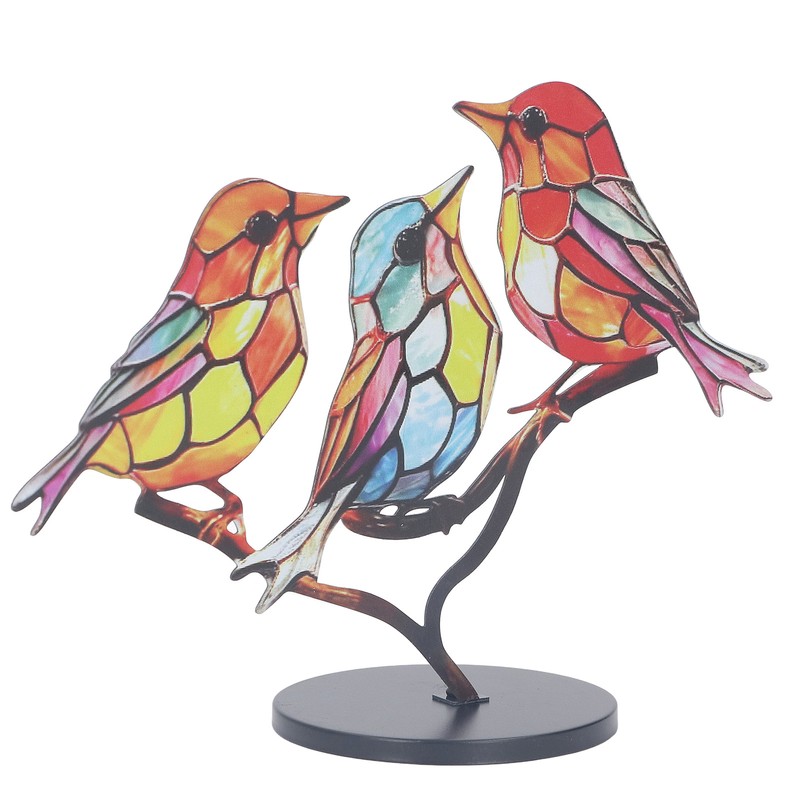 Alloy Metal Bird Series Home Decoration Stress Relief Base Removable