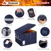 TOMKID Fireproof Document Box, Fire Proof Safe Box for Home