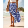 CUPSHE Women's Skirt Floral Print Maxi Skirt High Waist Side