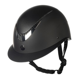 HKM Unisex - Adult Alarion Riding Helmet, Black/Silver, M