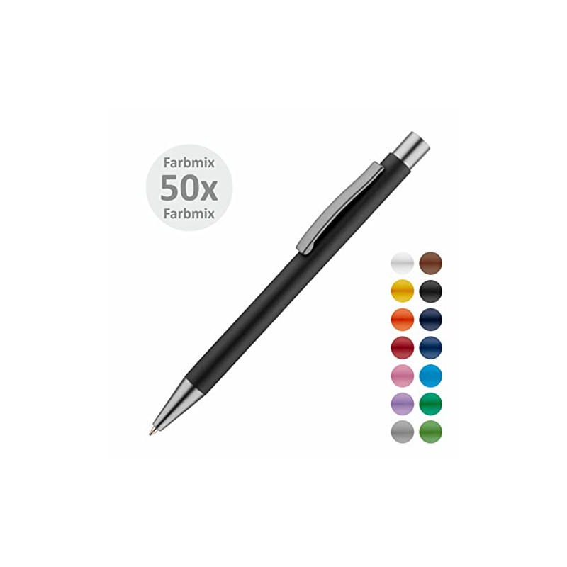 #teamludorf Omega Metal Ballpoint Pen with Rubberised Surface - Pen