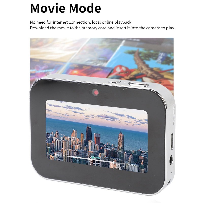 4K Digital Camera, 3" HD Touch Screen Entertainment Digital Camera,