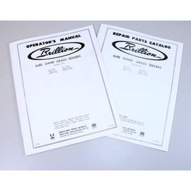 Brillion Sure Stand Seeder Parts & Operators 2 Manuals Rates Planter Drill